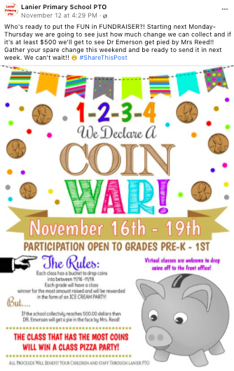 Coin War - November 16-19