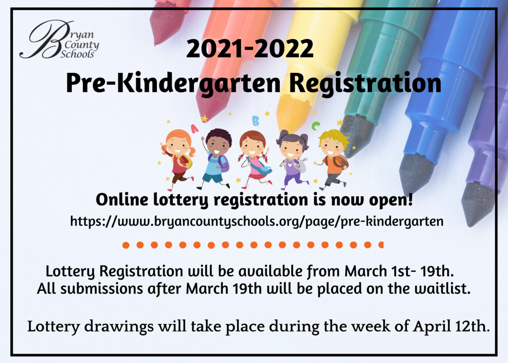 2021-2022 PreK Lottery Registration 