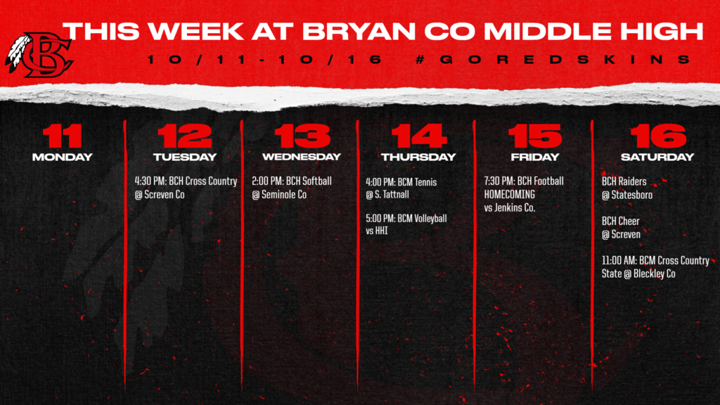 Athletic Update - Week of 10/11