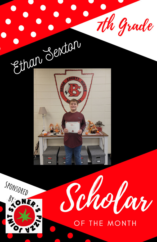 7th Grade Scholar of the Month