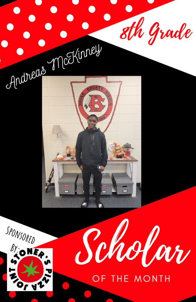 8th Grade Scholar of the Month