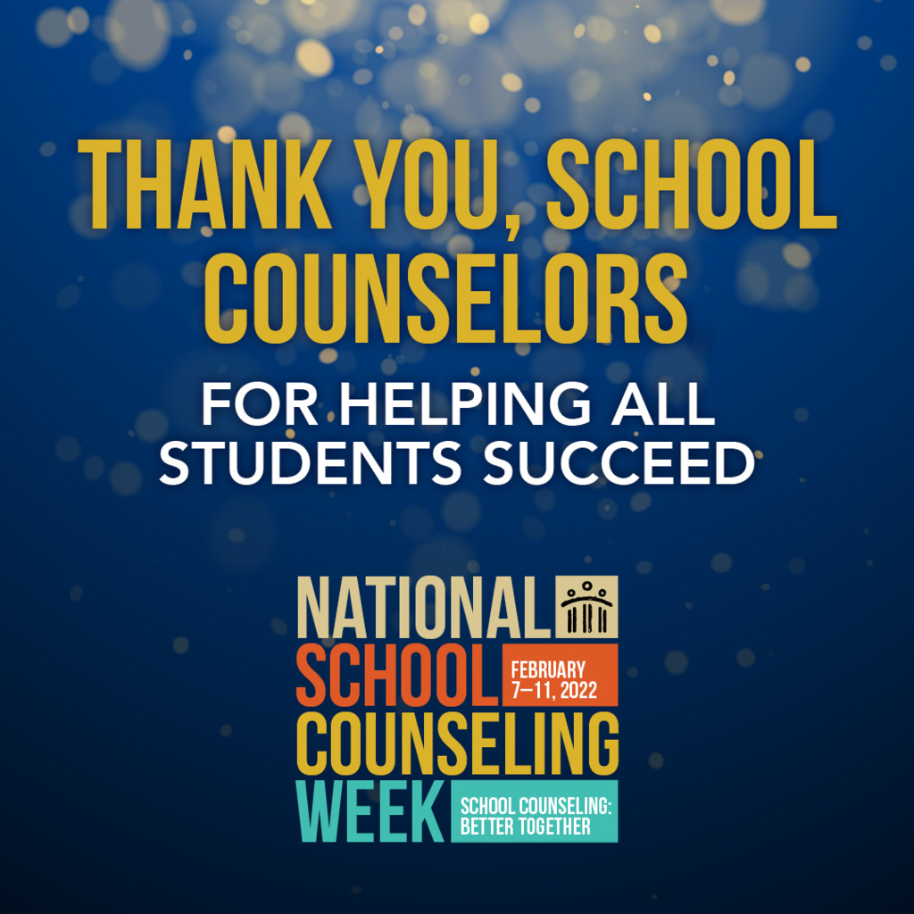 Thank You, School Counselors