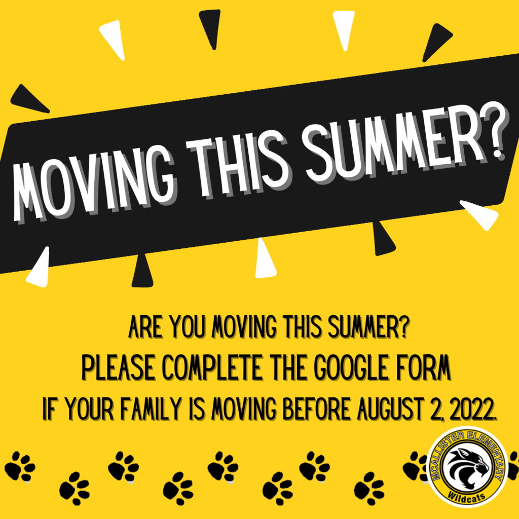 Are you moving this summer?
