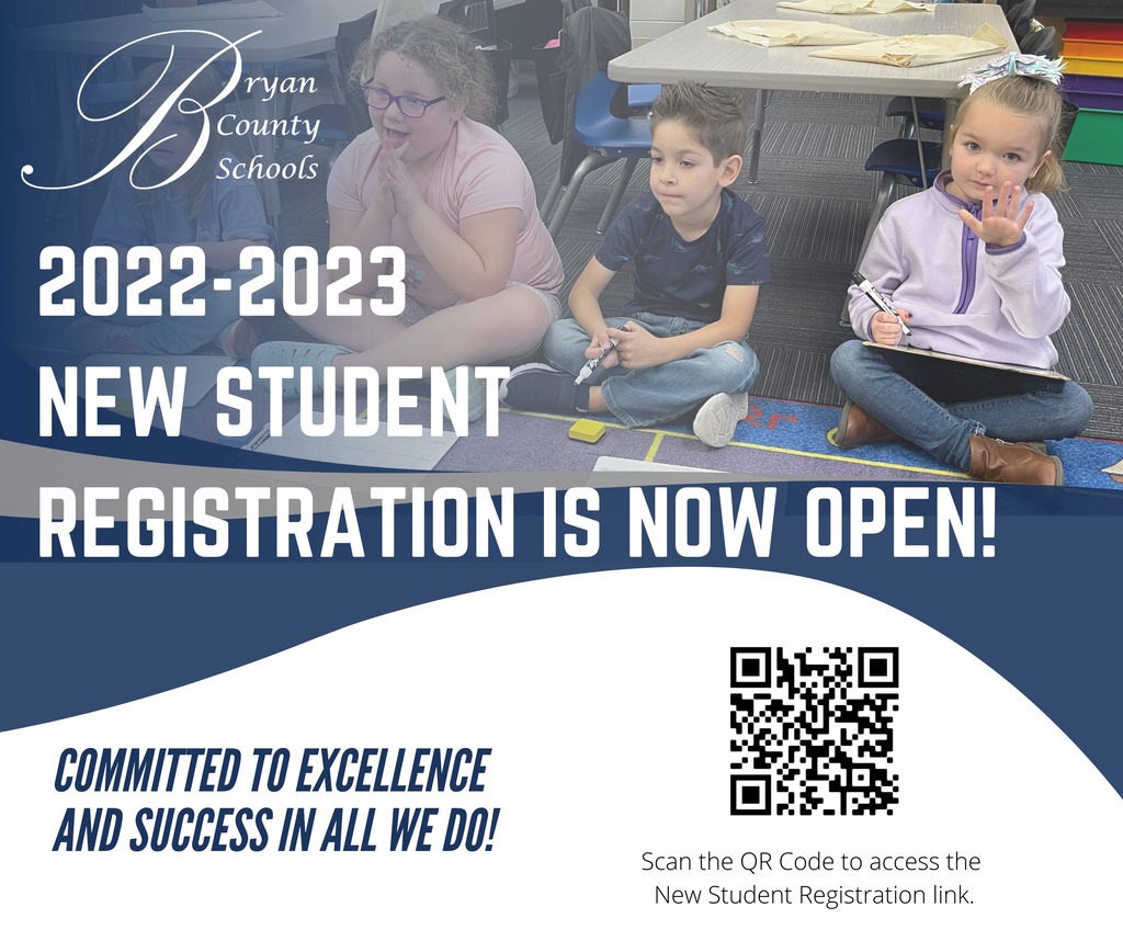 New Student Registration Now Open