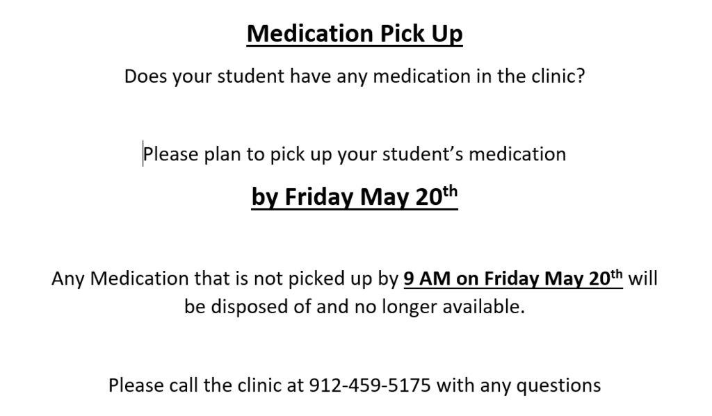 Medication Pick Up Information