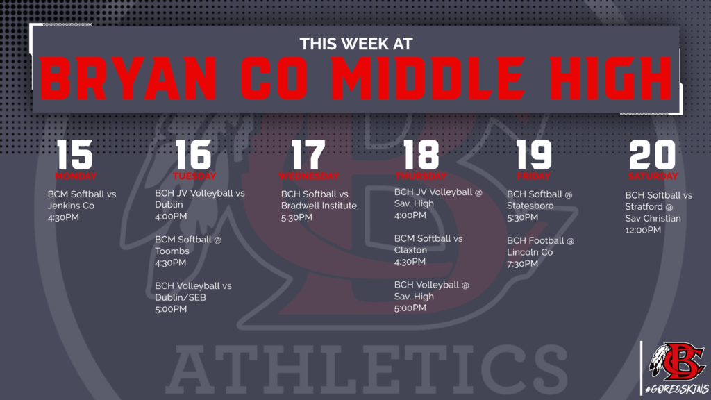 Upcoming Athletic Events