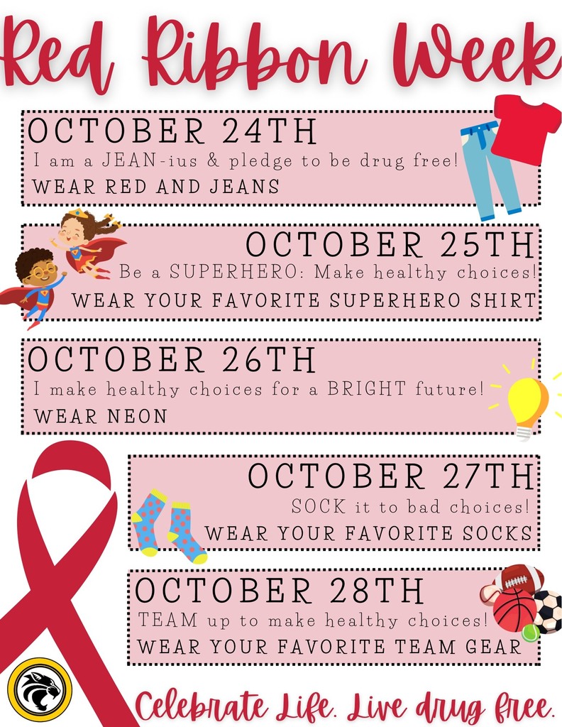 Red Ribbon Week is October 24-28, 2022