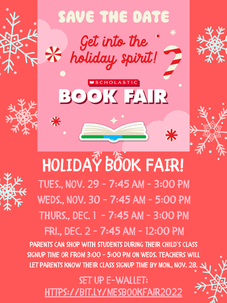 MES Holiday Book Fair