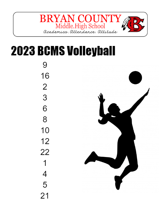 2023 BCMS Volleyball